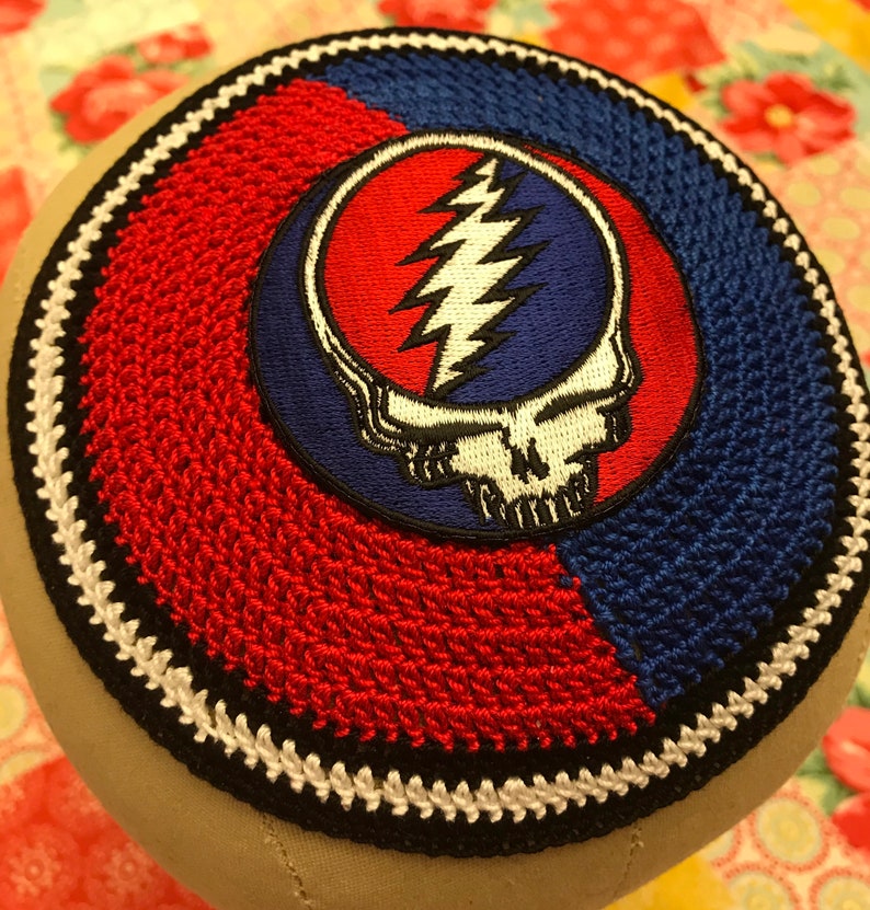 Black Lives Matter kippah yarmulke hand crocheted and cross image 9