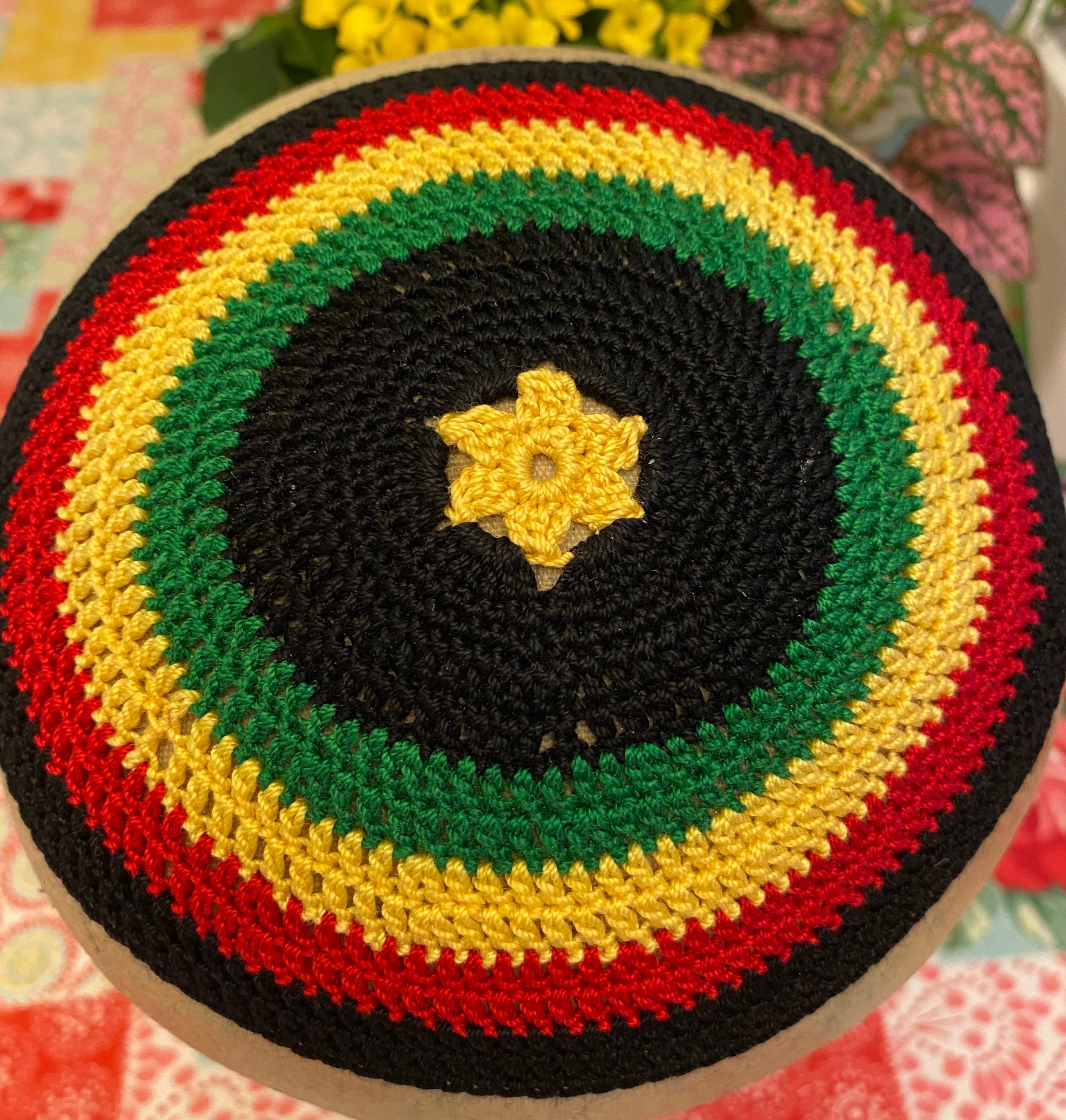 Liberation Colors Kippah Yarmulke Interfaith Rasta Jewmaican