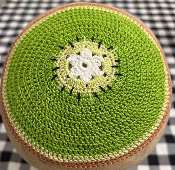 Custom Kiwi or Any Special Design Kippah Yarmulke Hand Crocheted
