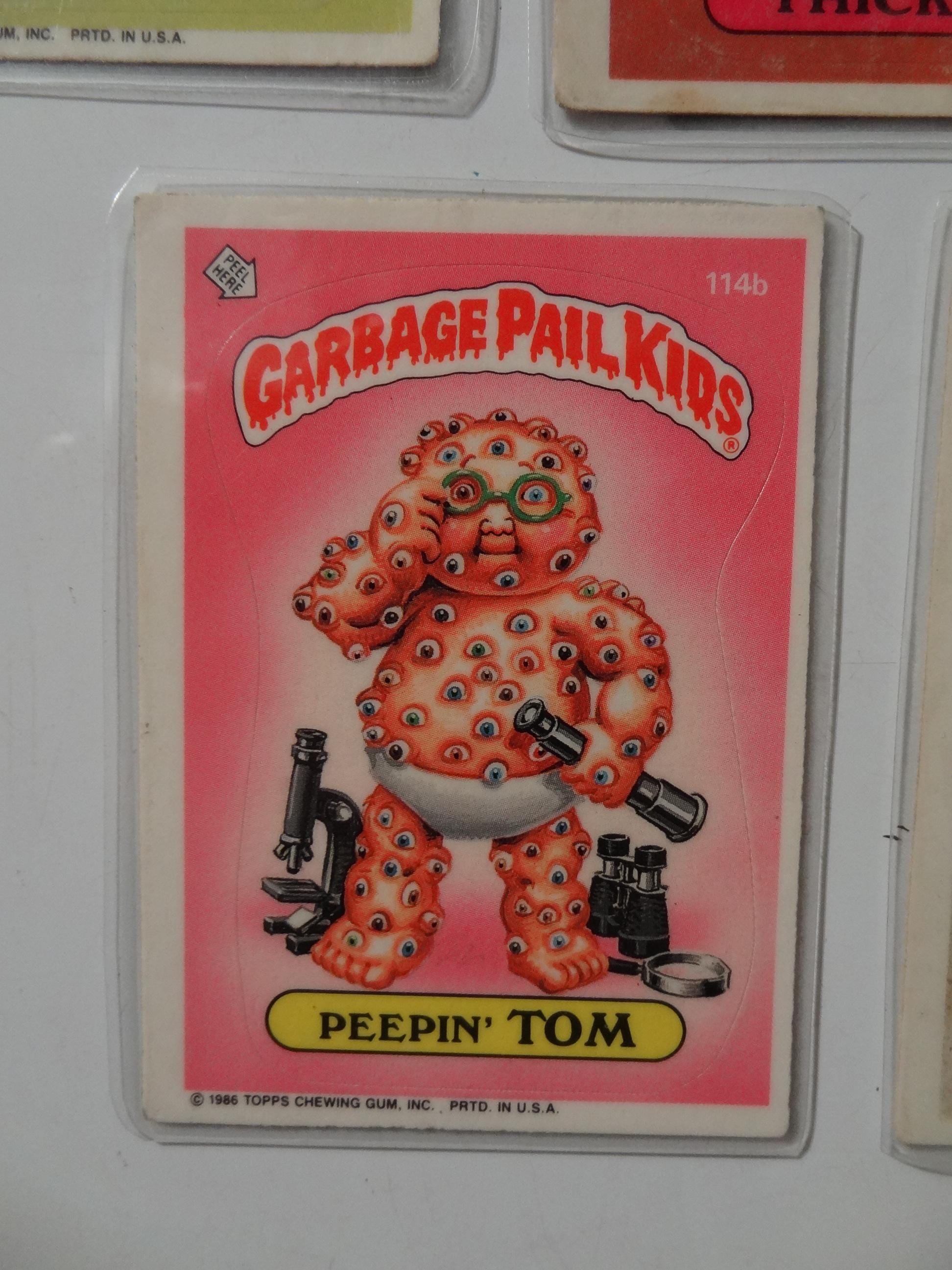 Garbage Pail Kids Magnets (set of 5) Wriggly Rene, Jelly Kelly, Fishy Phyllis, Peepin Tom - Thumbnail 6