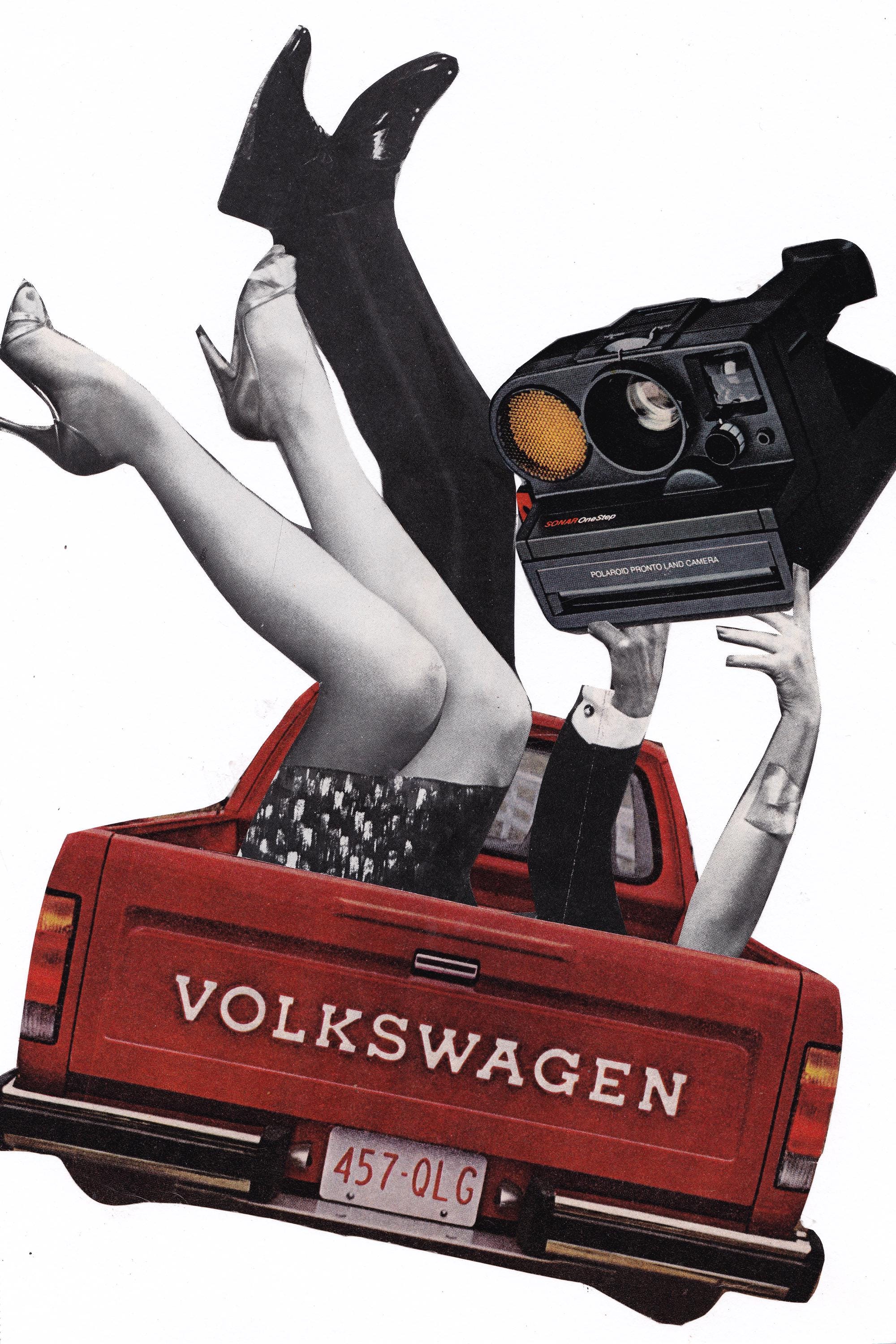 Original Surrealist Collage Art by The Lovely Ugly - NOT A PRINT - Image 1