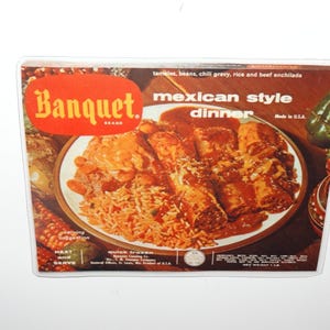 TV Dinner Refrigerator Magnet - Vintage Made Glossy Magnet