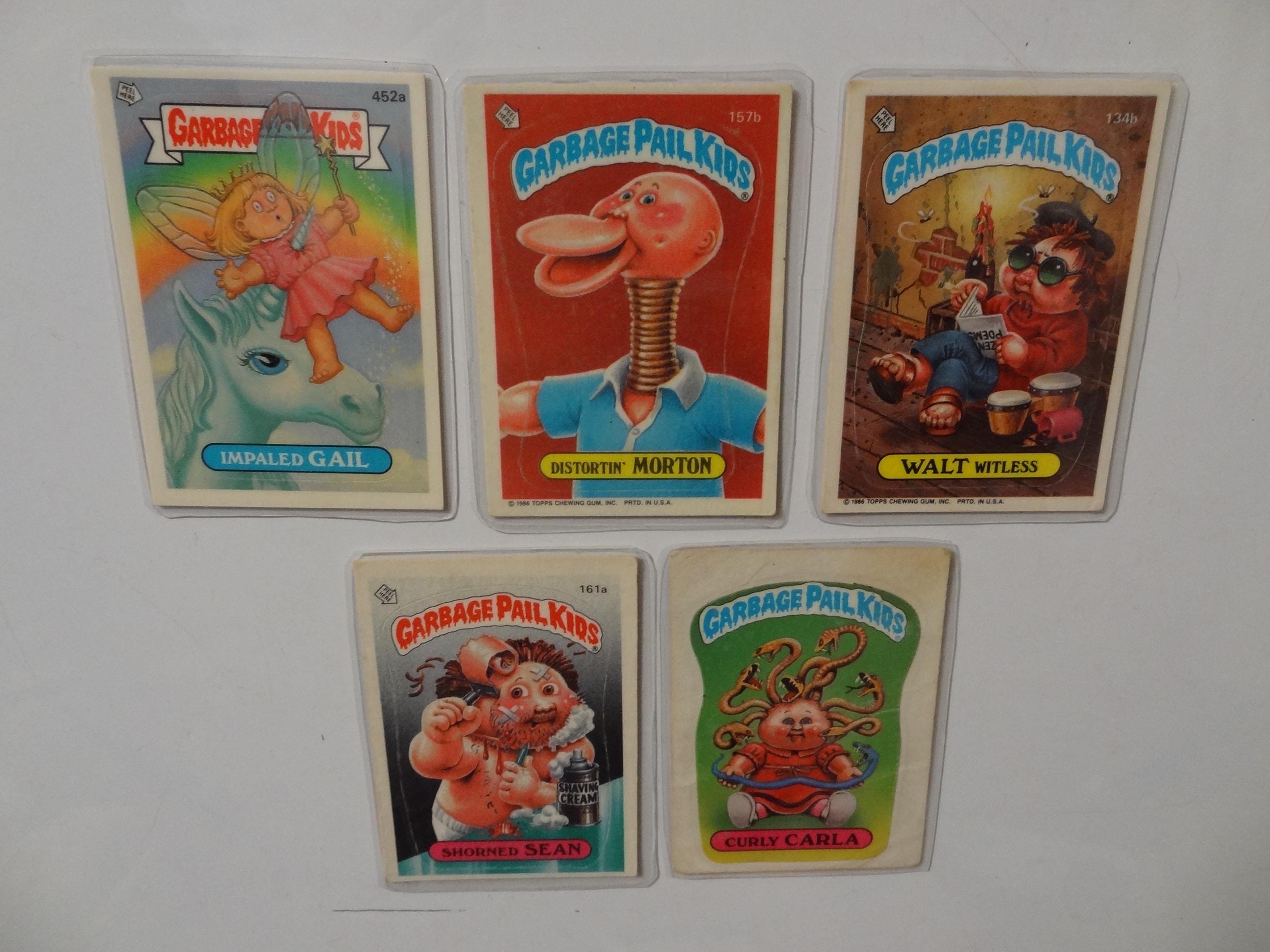 Garbage Pail Kids Magnets (set of 5) Impaled Gail, Curled Carla, Distortin Morton, Walt Witless, Shorned Sean - Thumbnail 7
