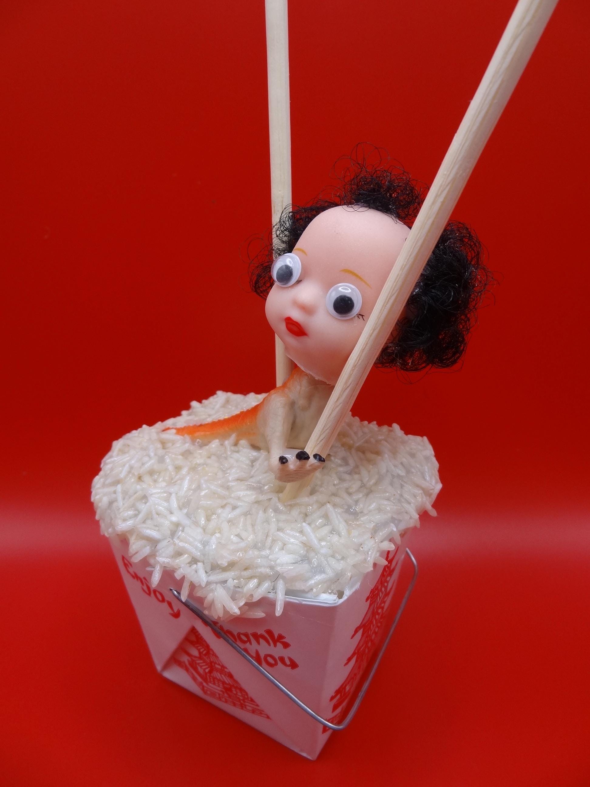Art Sculpture Chinese Food Dinosaur Baby Head - Image 1