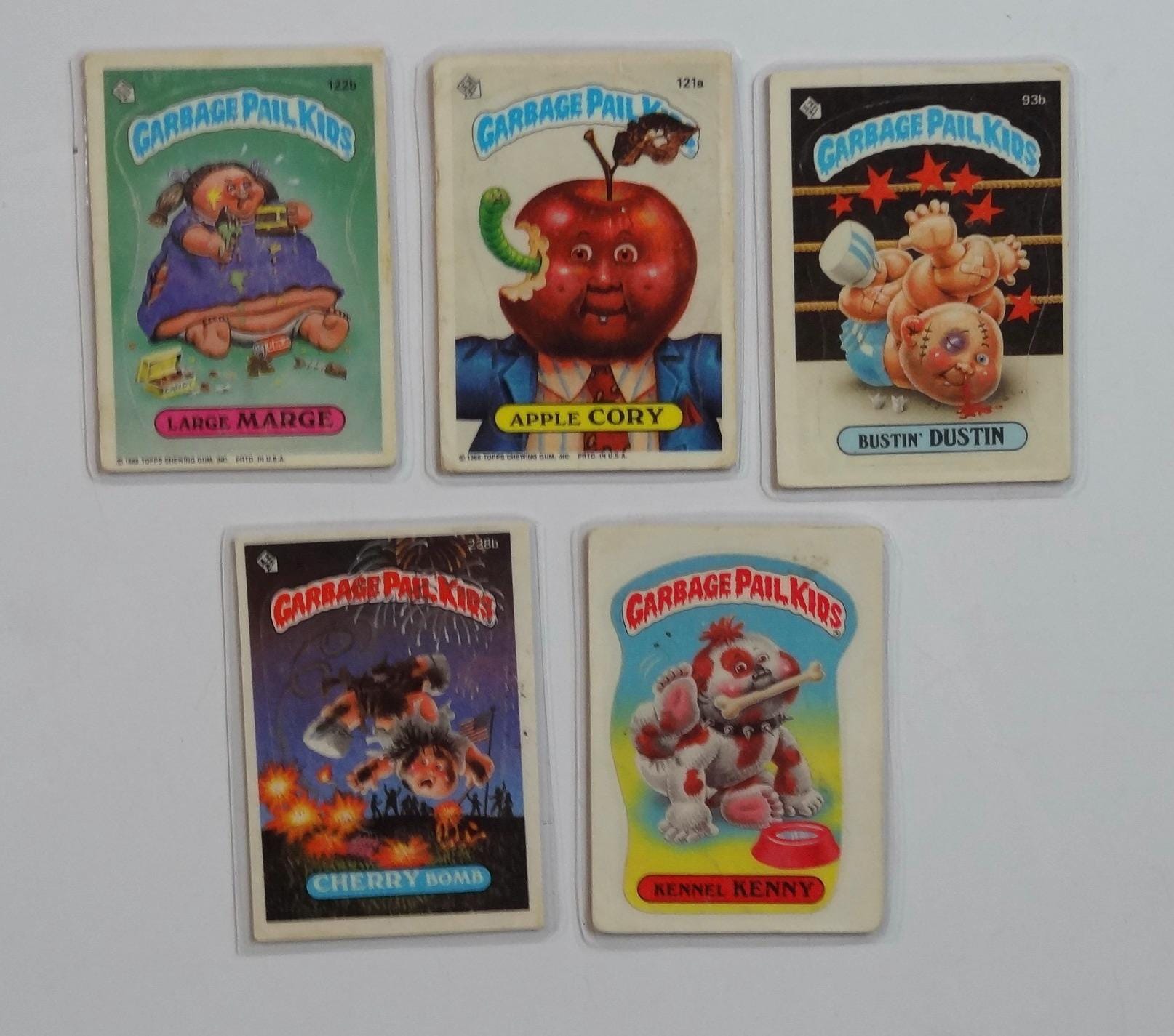 Garbage Pail Kids Magnets (set of 5) Cherry Bomb, Apple Cory, Large Marge, Bustin Dustin - Thumbnail 3