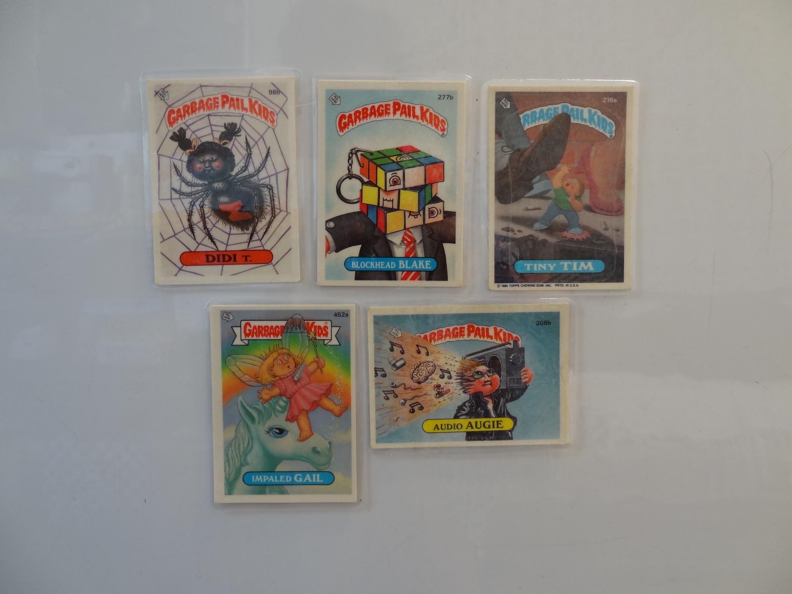 Garbage Pail Kids Magnets (set of 5) Didi T, Impaled Gail, Tiny Tim, Audio Augie, Blockhead Blake - Thumbnail 2