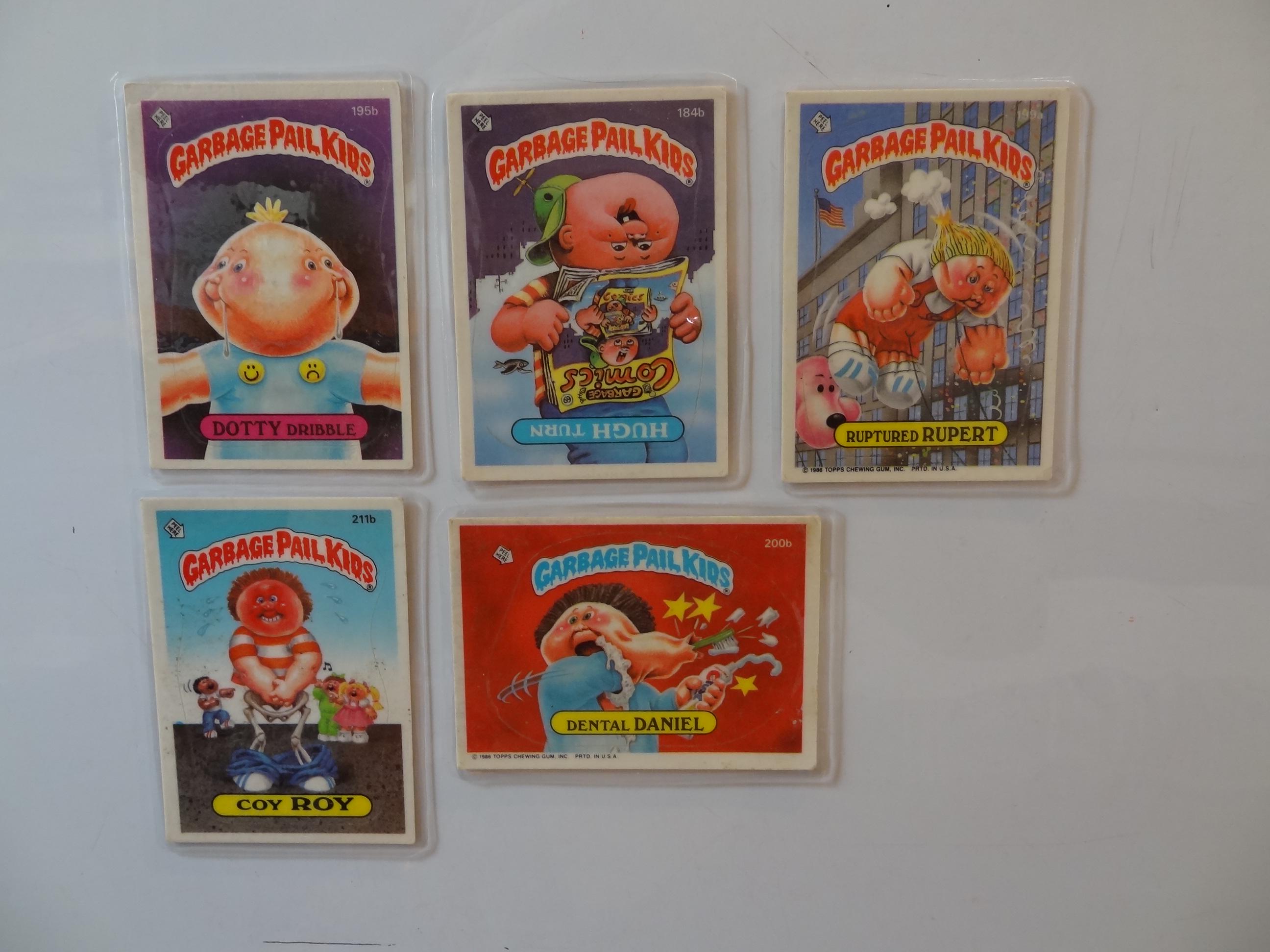 Garbage Pail Kids Magnets (set of 5) Dotty Dribble, Hugh Turn, Coy Roy, Ruptured Rupert, Dental Daniel - Thumbnail 2