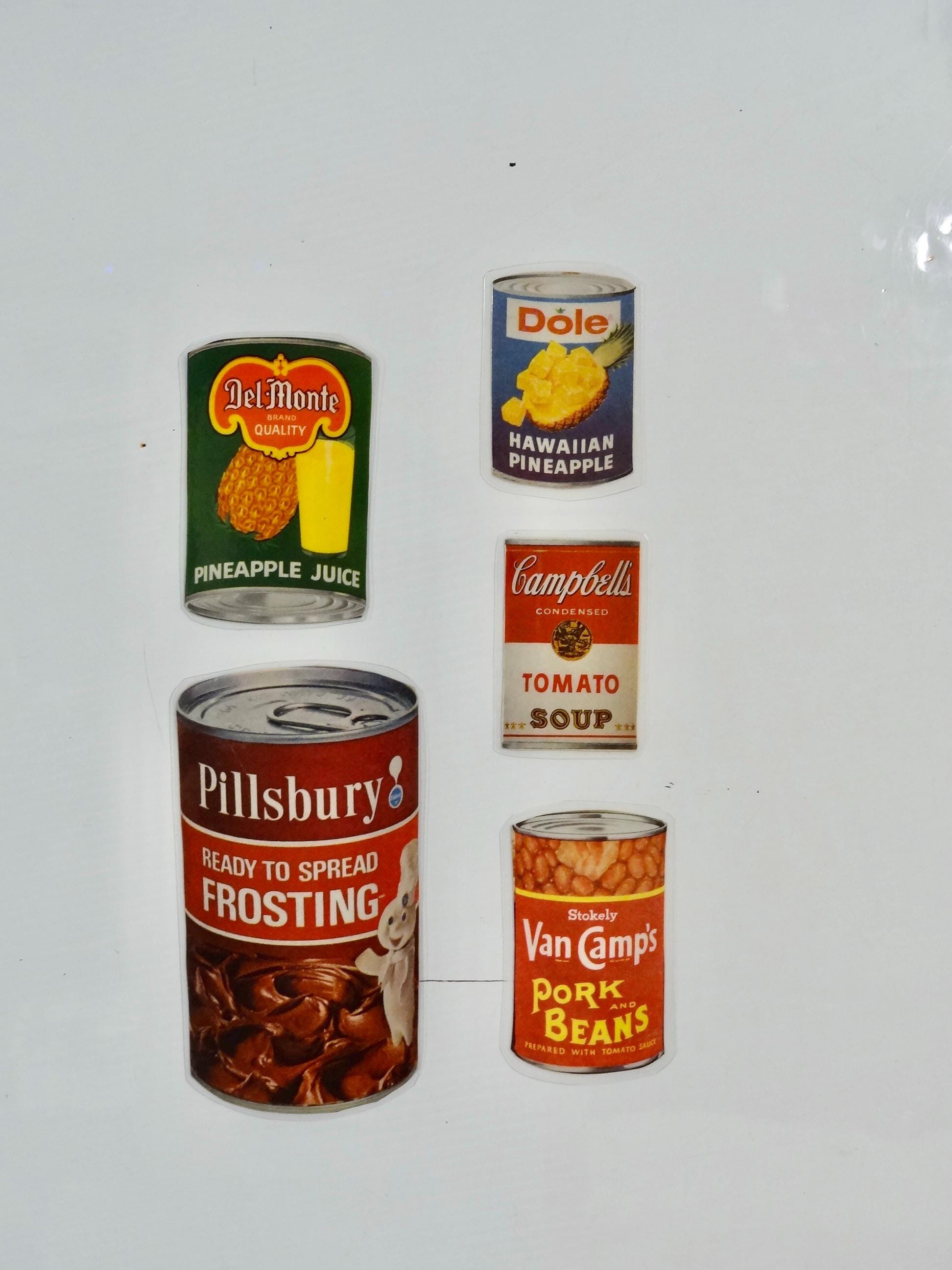 Refrigerator Magnets - Vintage Canned Goods - Set of 5 - Thumbnail 3