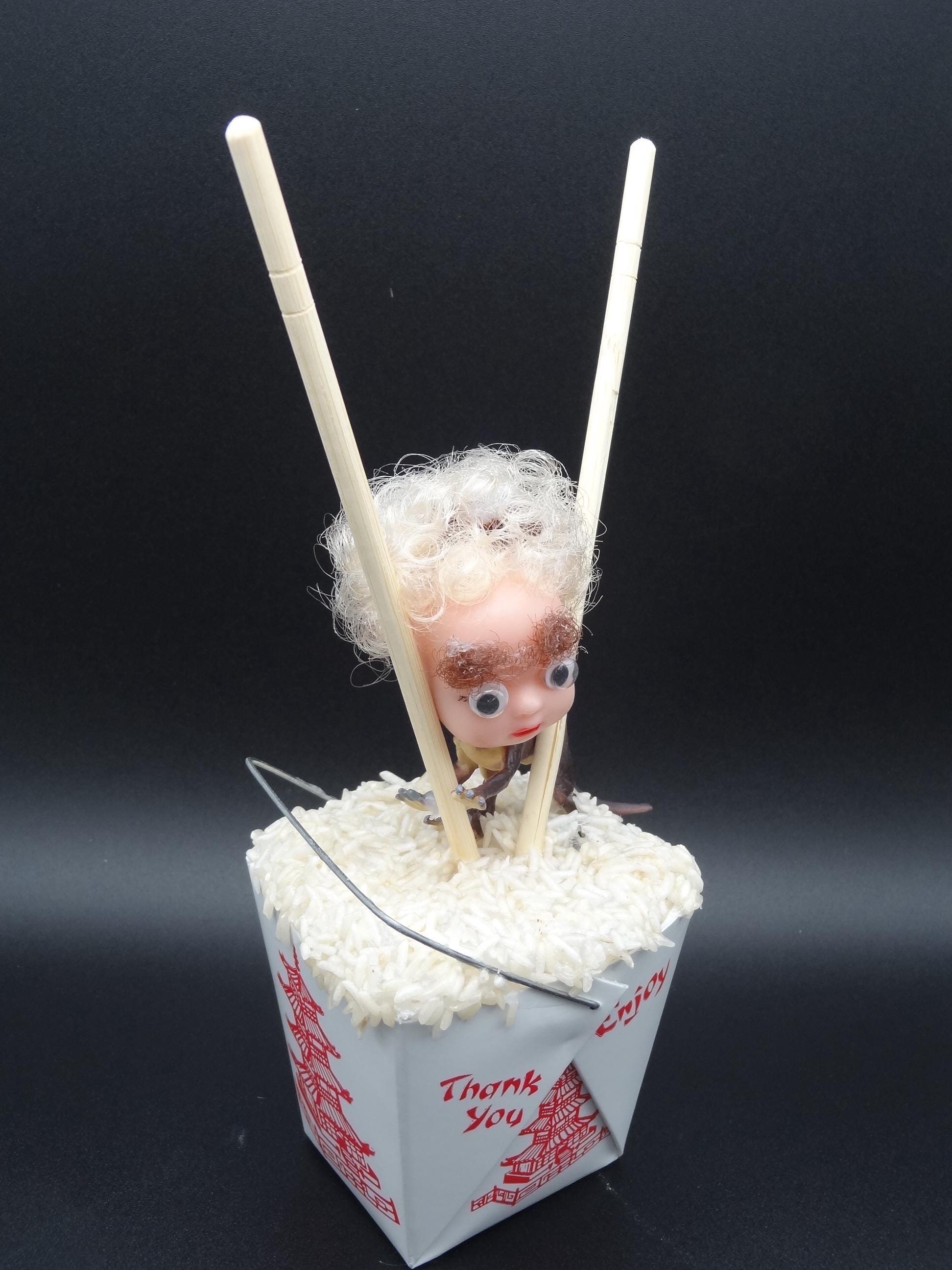 Fake Food Tchotchke with Dinosaur Baby Head - Thumbnail 7