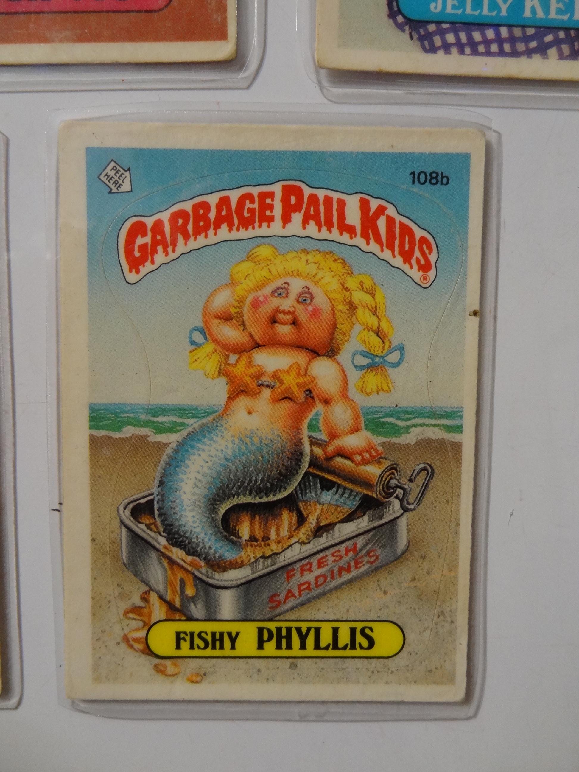 Garbage Pail Kids Magnets (set of 5) Wriggly Rene, Jelly Kelly, Fishy Phyllis, Peepin Tom - Thumbnail 7