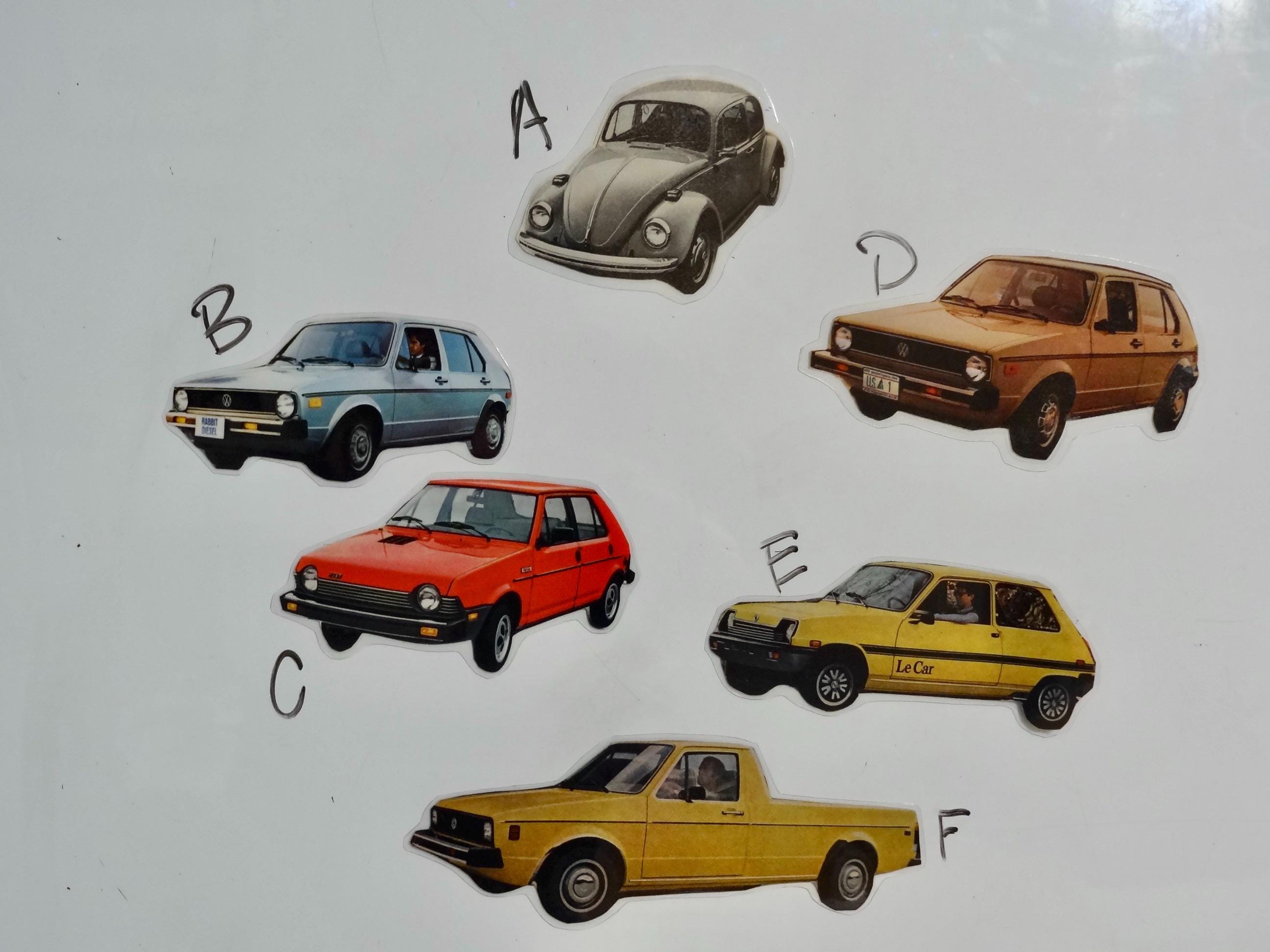 Car Magnets - 70's and 80's Vintage models - YOU PICK - Thumbnail 3