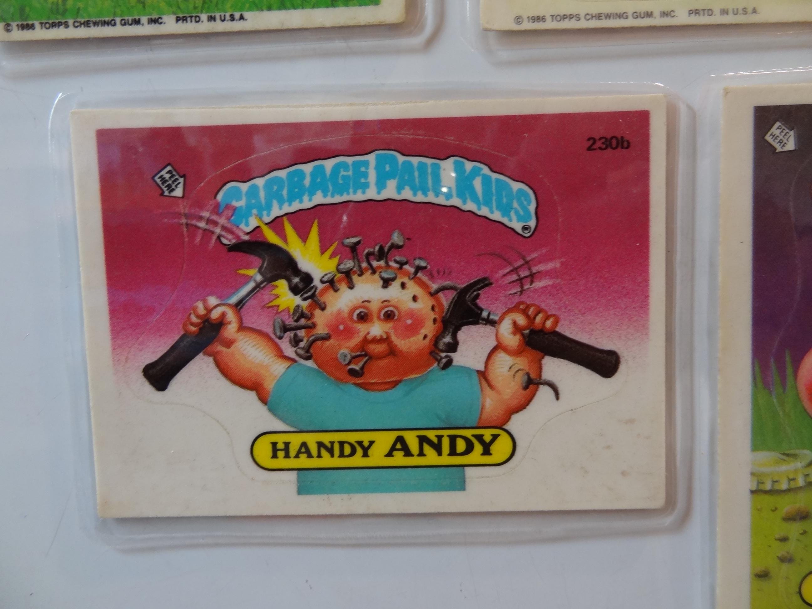 Garbage Pail Kids Magnets (set of 5) Newly-Dead Ed, Handy Andy, Dale Snail, Incomplete Pete - Thumbnail 6