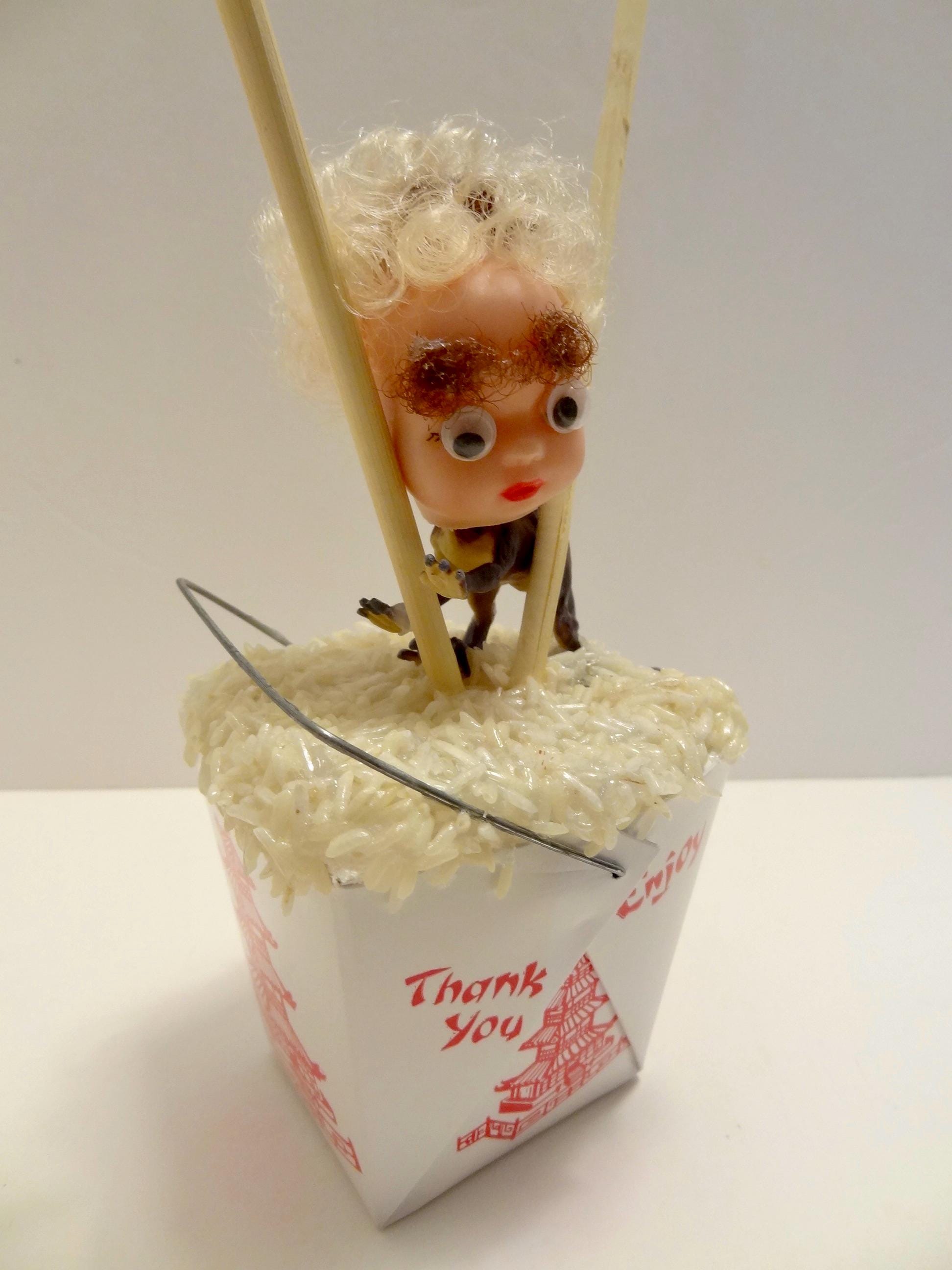 Fake Food Tchotchke with Dinosaur Baby Head - Thumbnail 5
