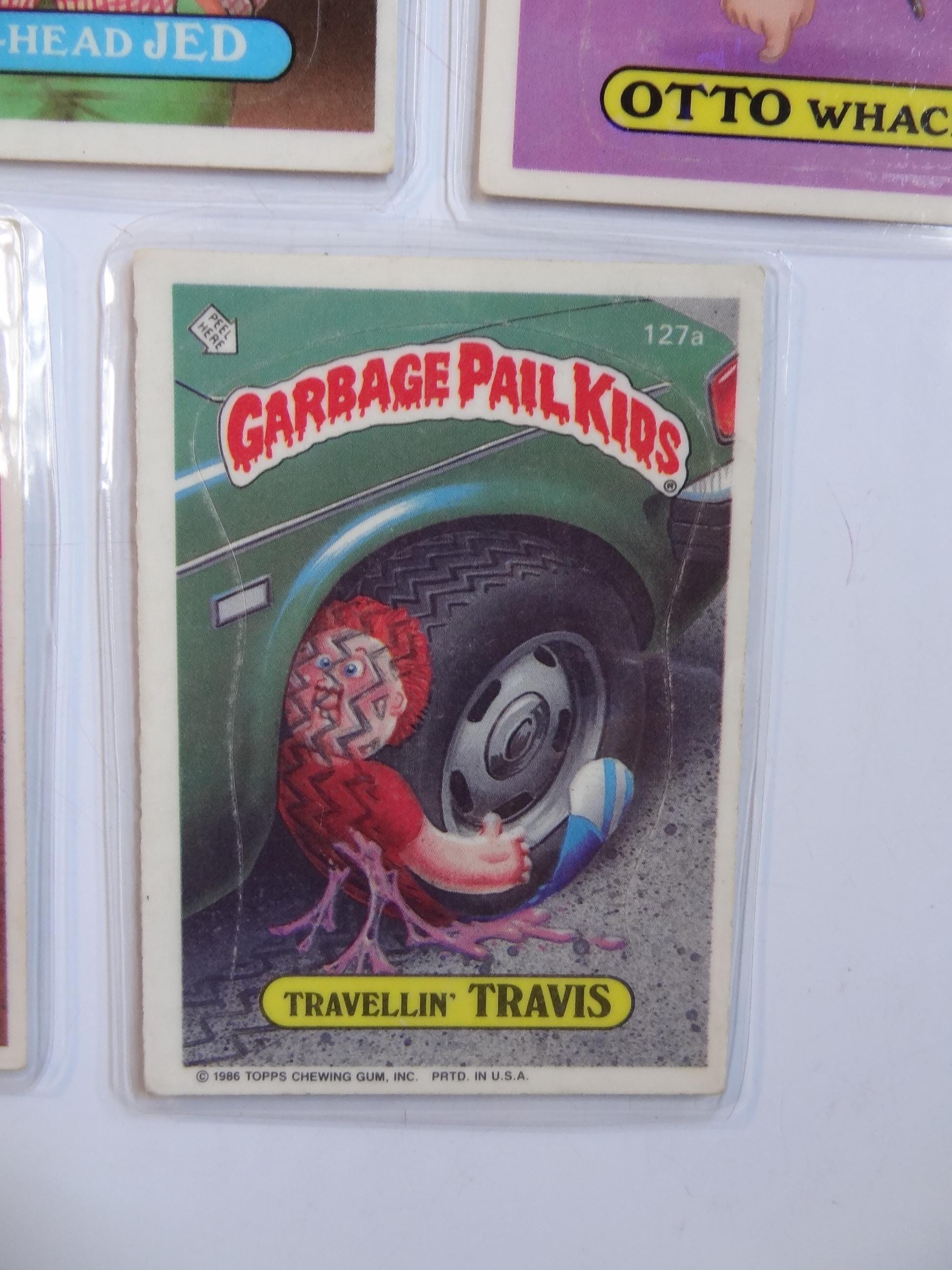 Garbage Pail Kids Magnets (set of 5) Air Head Jed, Otto Whack, Steamy Mimi, Gored Gordon, Travellin Travis - Thumbnail 7