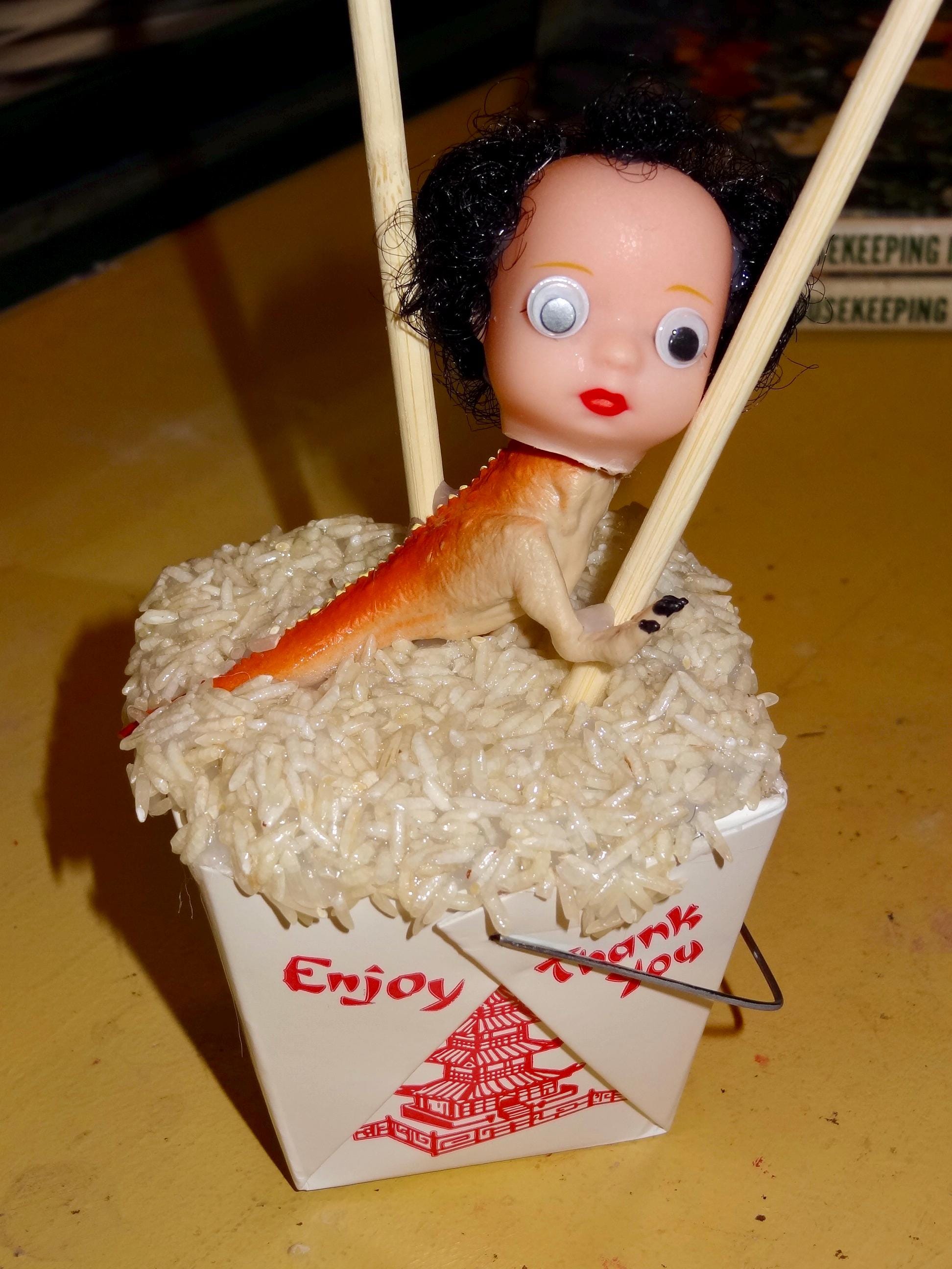 Art Sculpture Chinese Food Dinosaur Baby Head - Thumbnail 7