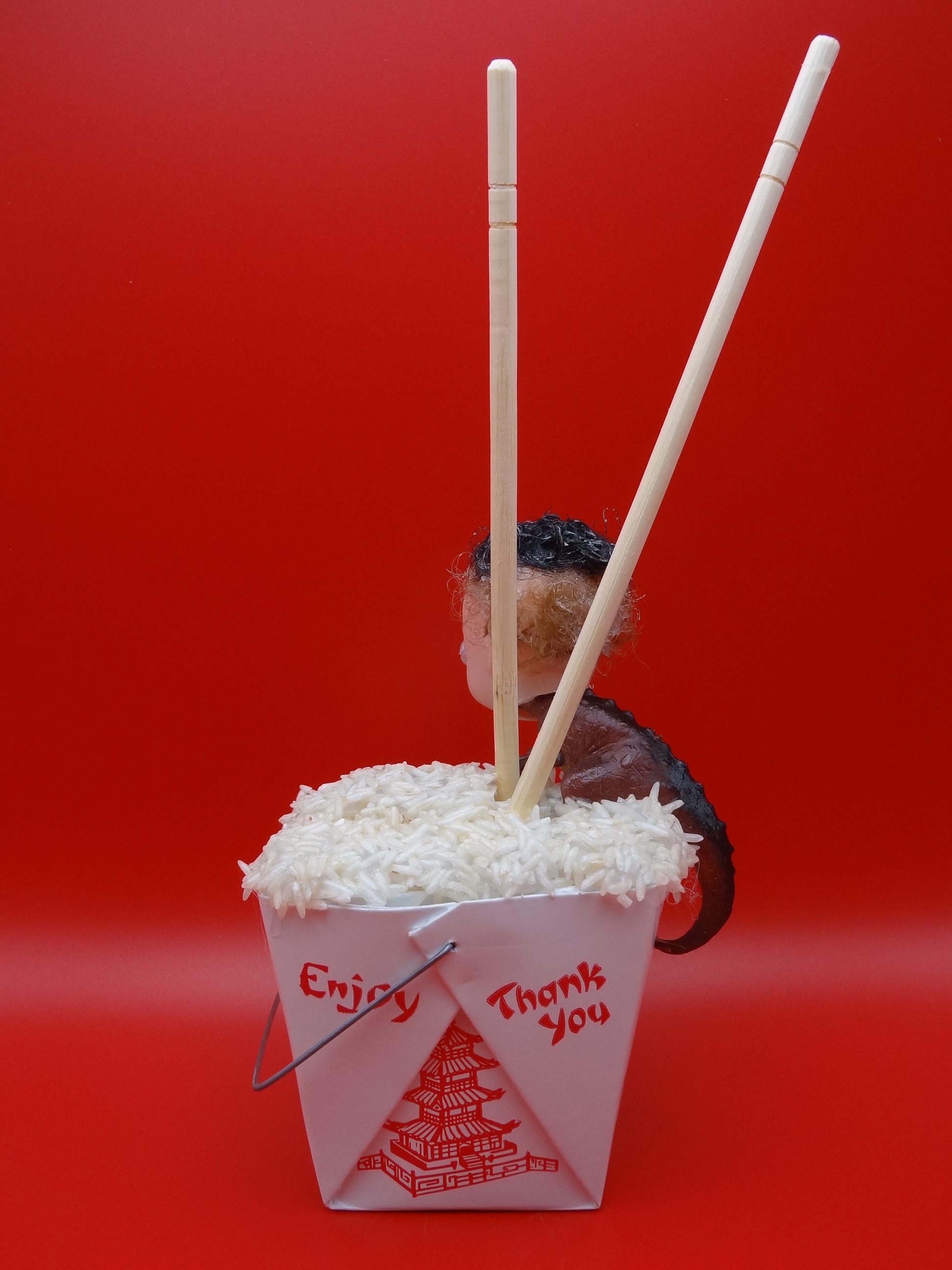 Faux Food Toy Sculpture with Dinosaur in Chinese Food - Thumbnail 6