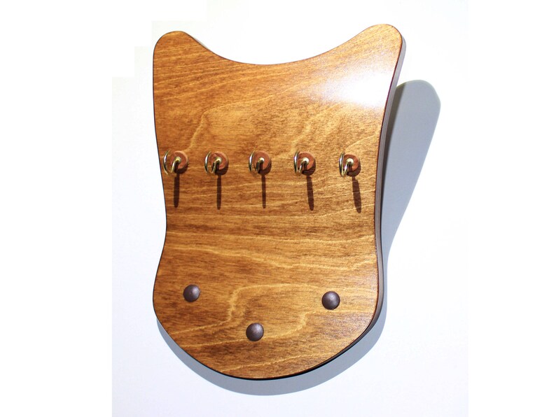 Key Holder Mail Organizer Curved Plywood Entryway Etsy