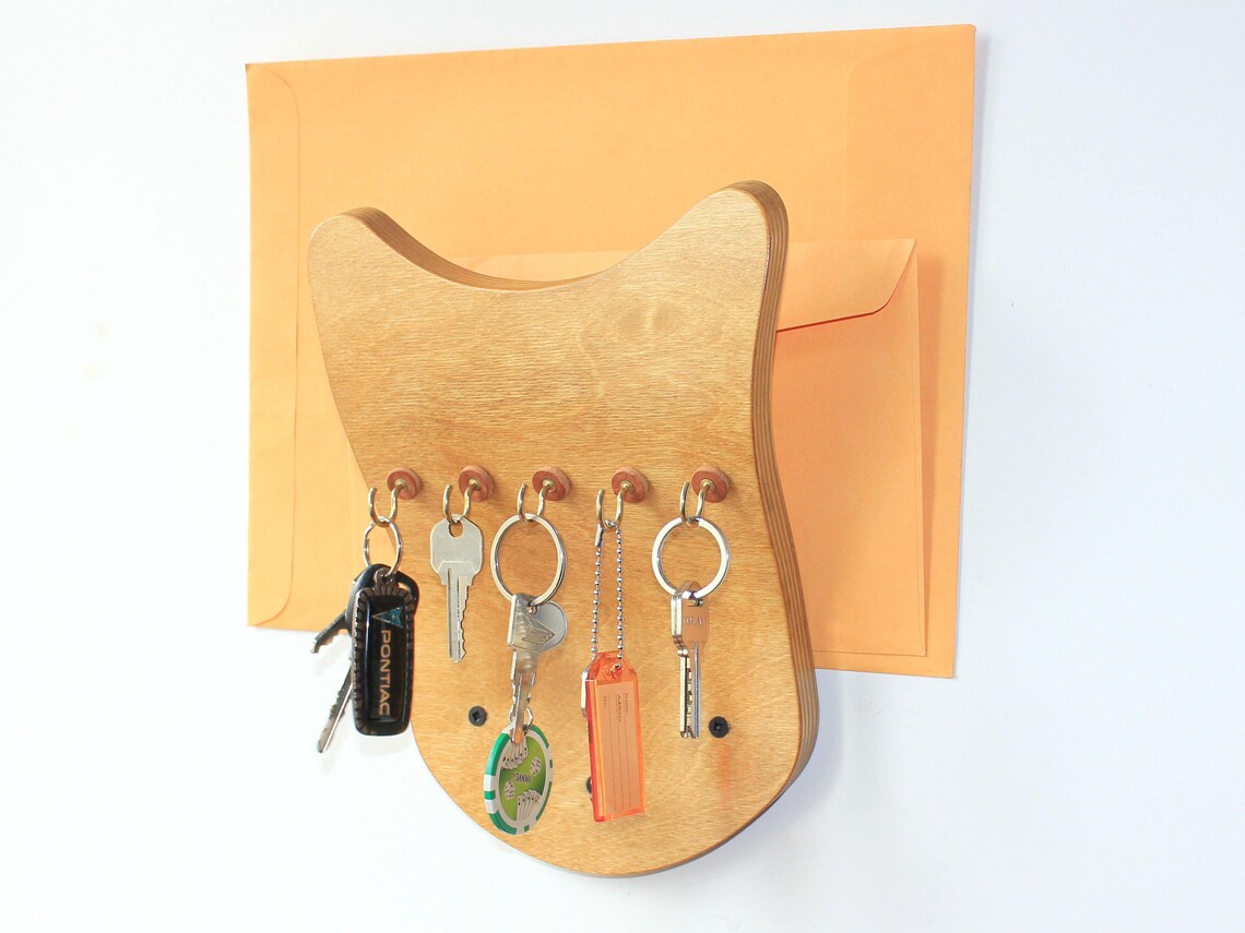 Mail Organizer Key Holder Wall Mail Storage Key Etsy