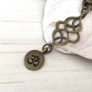 OM Yoga Lover Keychain Namaste Zen Accessories Namaste Gift for Teacher Charm Bag Meditation Keychain Light Namaste Gift Flower image 4