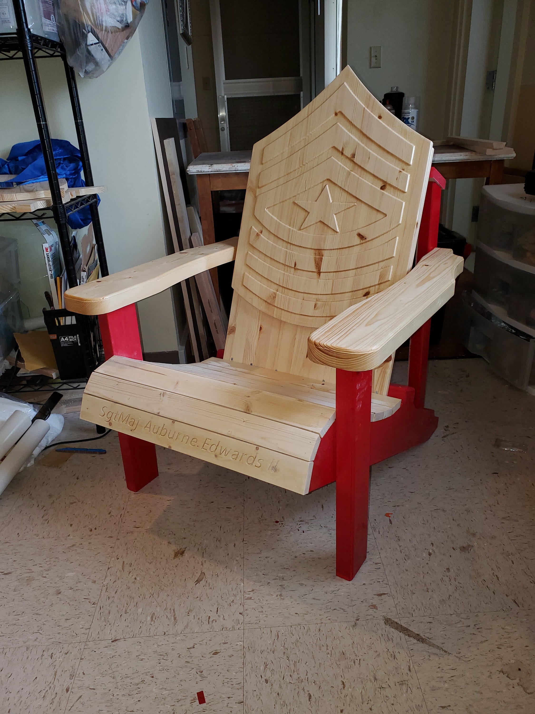 Adirondack chair cnc plans DXF file Etsy