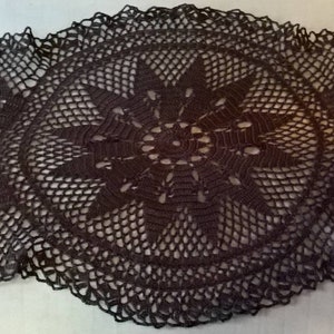 Oval crochet blanket in unusual shape, various colors in stock