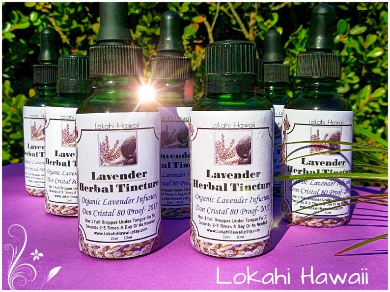 Lavender Tincture Lavender Extract Calming Anxiety Relief Etsy