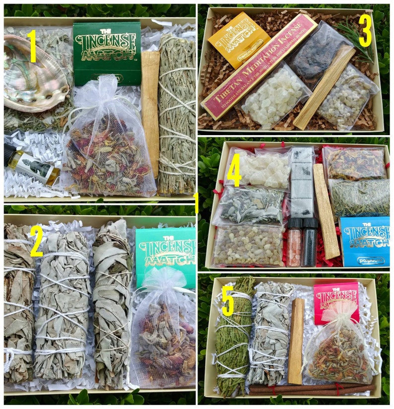 Sage Kit Sage Bundles Gift Set Starter Packages Resin Etsy