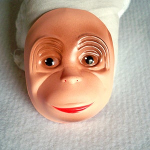 Molded Plastic Face, Stuffed Animal Craft, Monkey/Gorilla Supply, New Vintage image 1