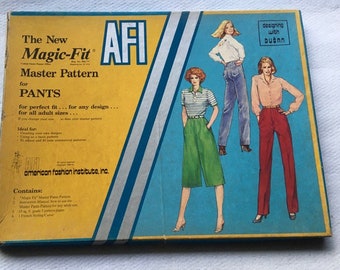 Instruction Manuals, The New Magic-Fit Master Pattern by Dusan for Pants, French Curve, Pattern Paper