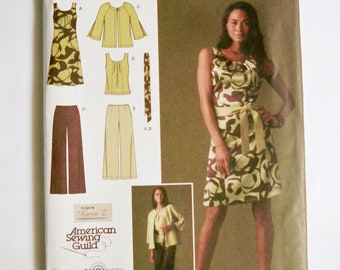 Dress, Pants, Jacket Pattern, Simplicity 2938, Easy Chic