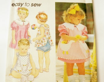 Robe pour tout-petits, tailles 6 mois à 4 ans, modèle Simplicity 8948, facile à coudre