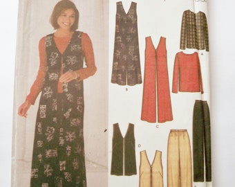 Simplicity 2002 Pattern 5919, Top Jumper Vest, Short or Long, Misses Sizes 14-16-18-20