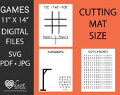 Games Bundle, perfect for a flexible Cutting Mat Board with Dry Erase markers, Printable, Instant Download Digital Cut File, SVG, PDF Cricut