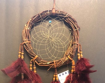 BURGUNDY Grapevine Wreath Hand Made in the USA of Cherokee Heritage and Inspiration