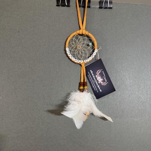 CHEROKEE SPIRIT, White Dream Catchers, Small White Dream Catchers, Dream Catchers for cars and trucks, Little Dream Catchers