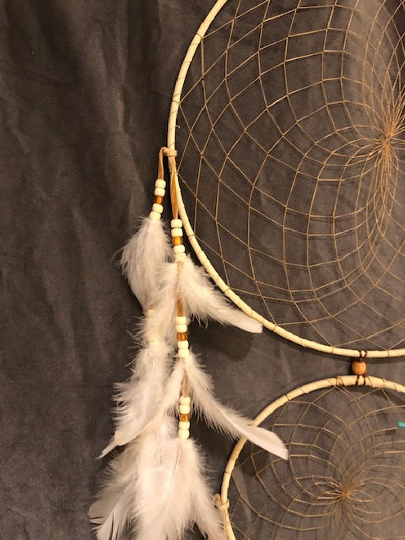 GENERATIONS Large Dream Catcher With Natural Feathers, Extra Large