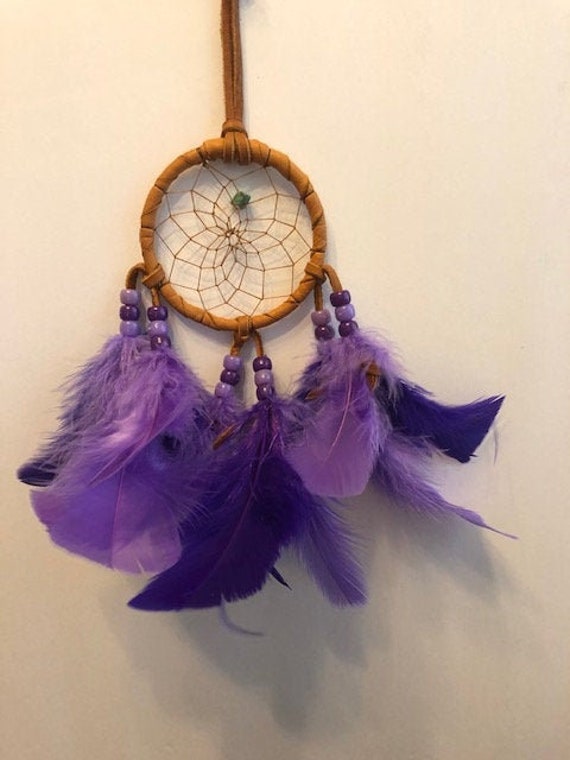 PURPLE and LAVENDER Authentic Cherokee Dream Catcher