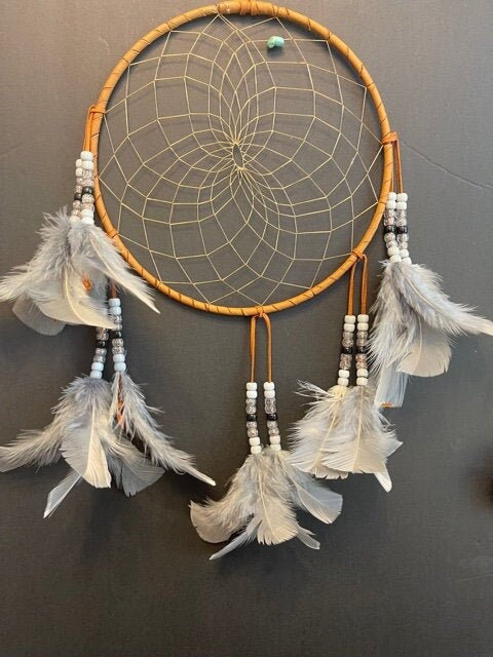 GRAY Tribal Cherokee Dream Catcher Etsy