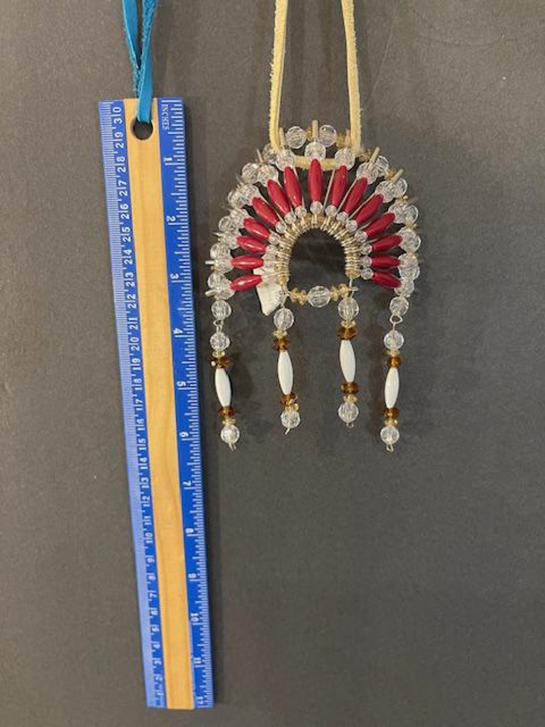 Crystal Mini Head Dress Car Charm for Rear View Mirror Ornament Etsy