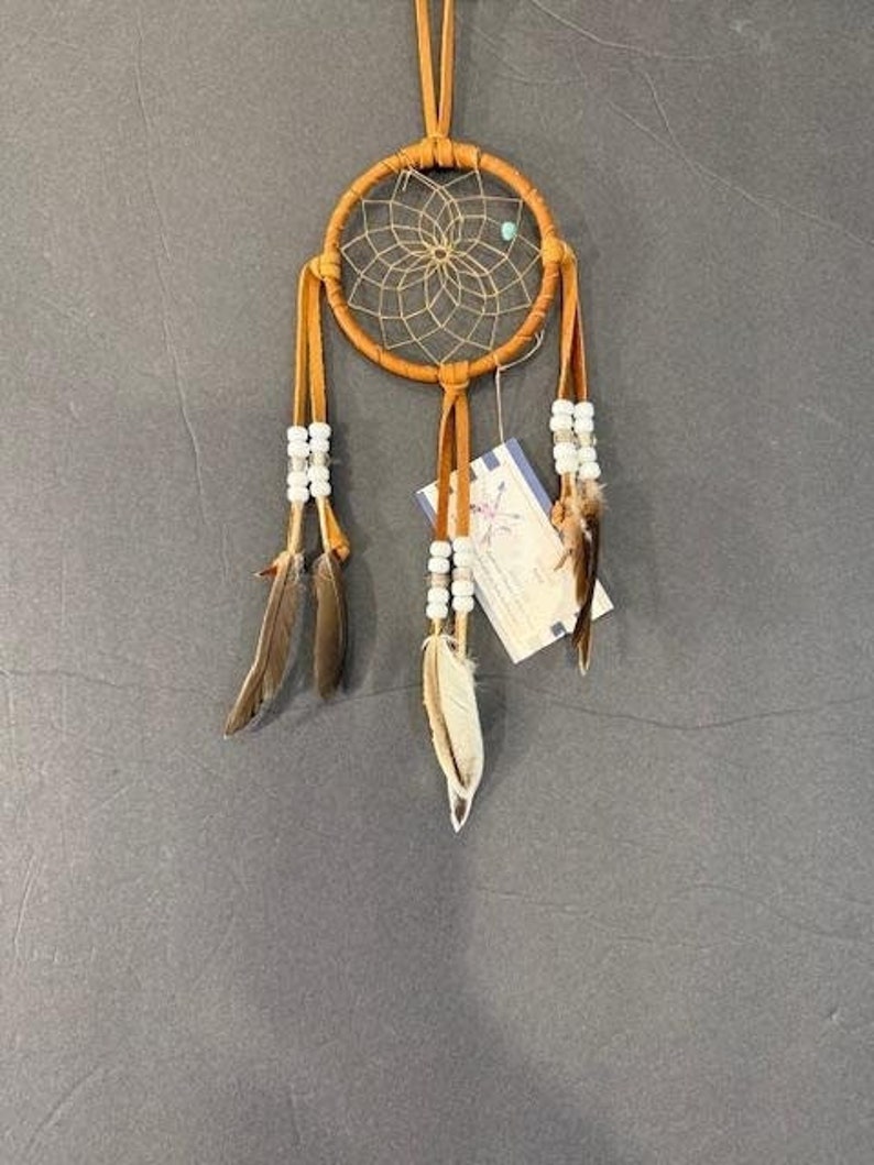 dream catcher with natural feathers