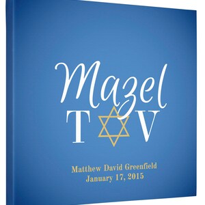 Bar MitzpahBat Mitzvah Mazel TovCustom Sign-In CanvasPersonalized Guest Book image 3