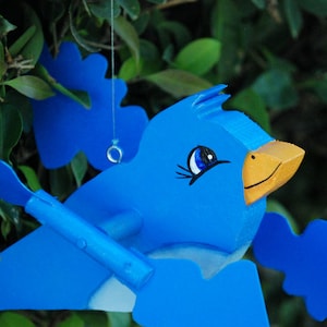 Bluebird of Happiness Whirlygig, Whirligigs Wind Spinner, Whirligig