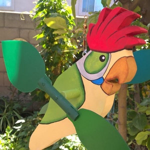 Polly Parrot Whirlygig,  Whirligigs Wind Spinners, Whirligigs