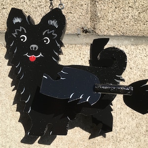 Black Yorkie Whirlygig