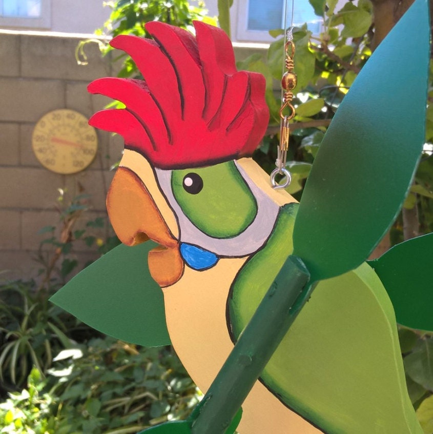 Photo inspiration: Fresh Look at Polly Parrot Whirlygig Whirligigs Wind Spinners Whirligigs