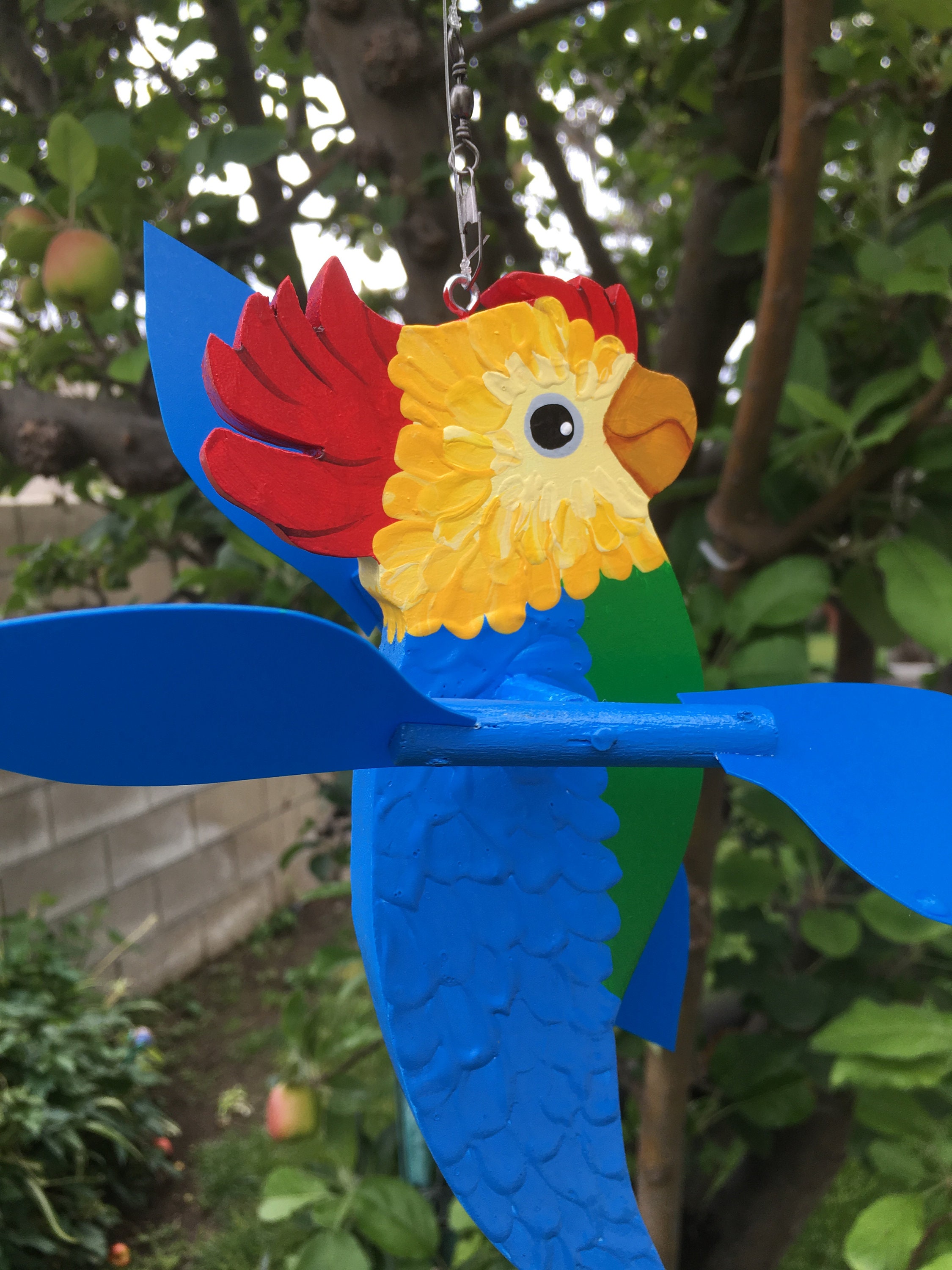 Visual Reference: Parrot Whirlygig Whirligigs Wind Spinners Whirligigs