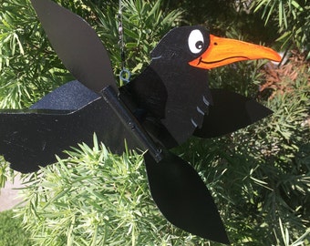Carl the Old Crow Whirlygig, Whirligigs Wind Spinners, Whirligigs