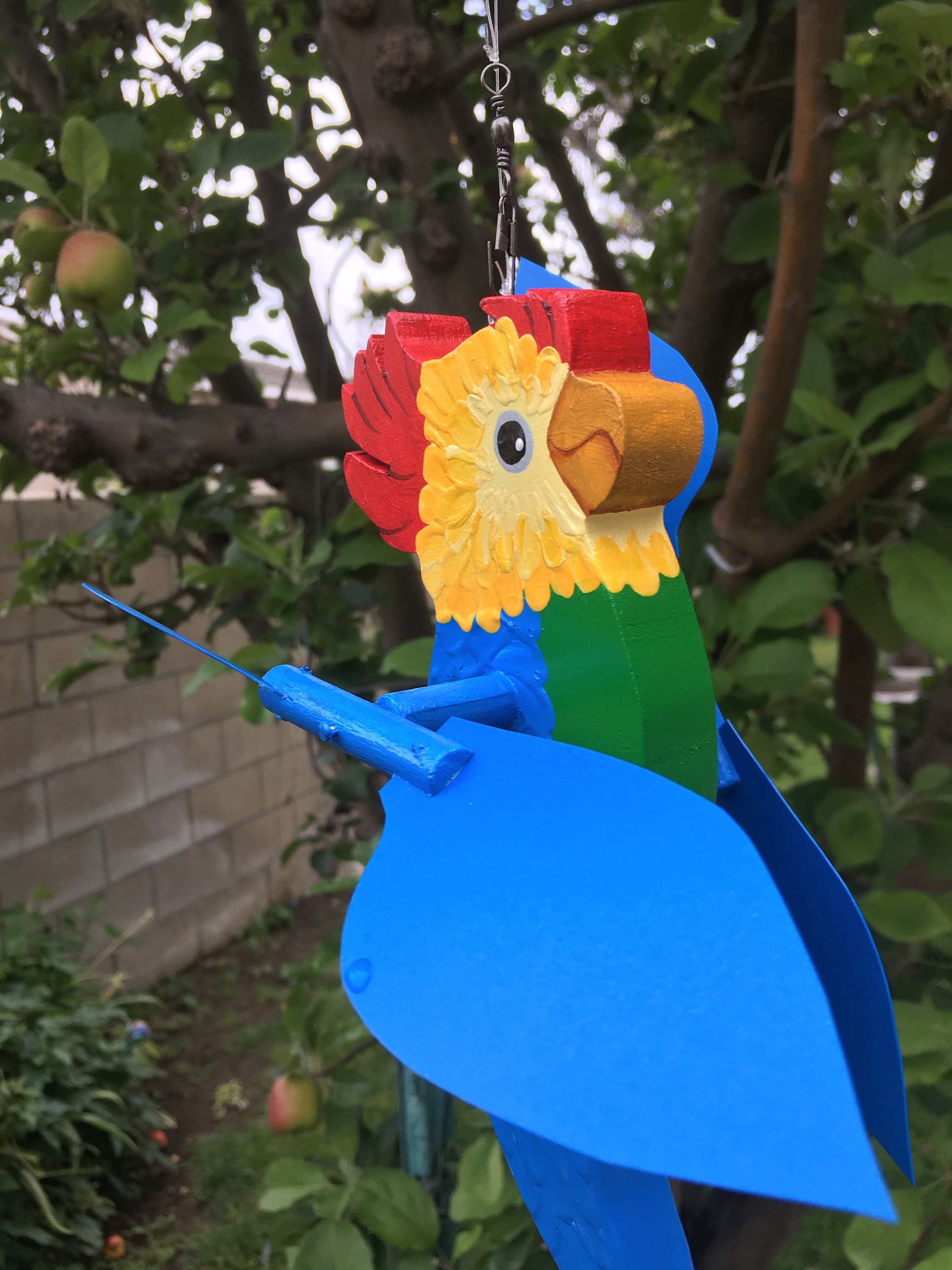 Illustration of Parrot Cage With Whirligig Attachment