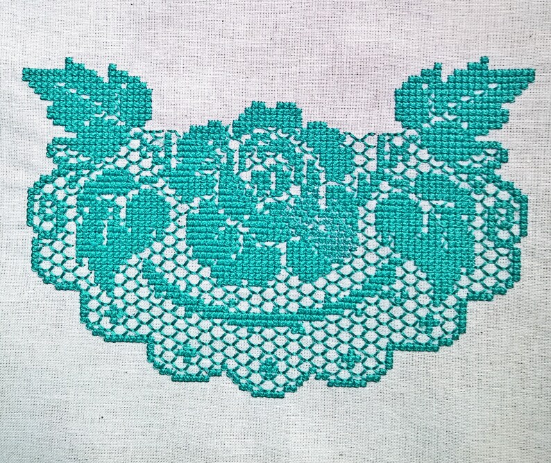 Cross stitch machine embroidery designs set Imitation of Etsy