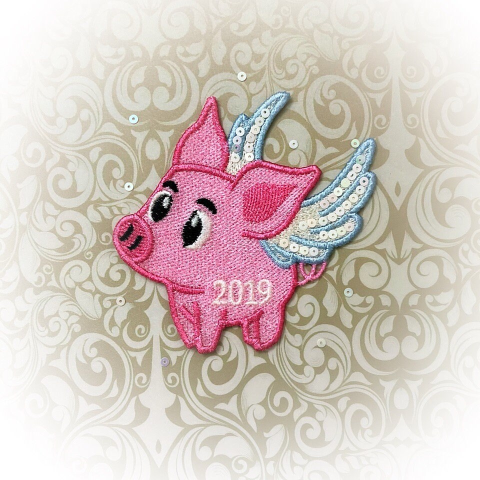 Christmas Decoration Pig Machine Embroidery Designs FSL Symbol Etsy